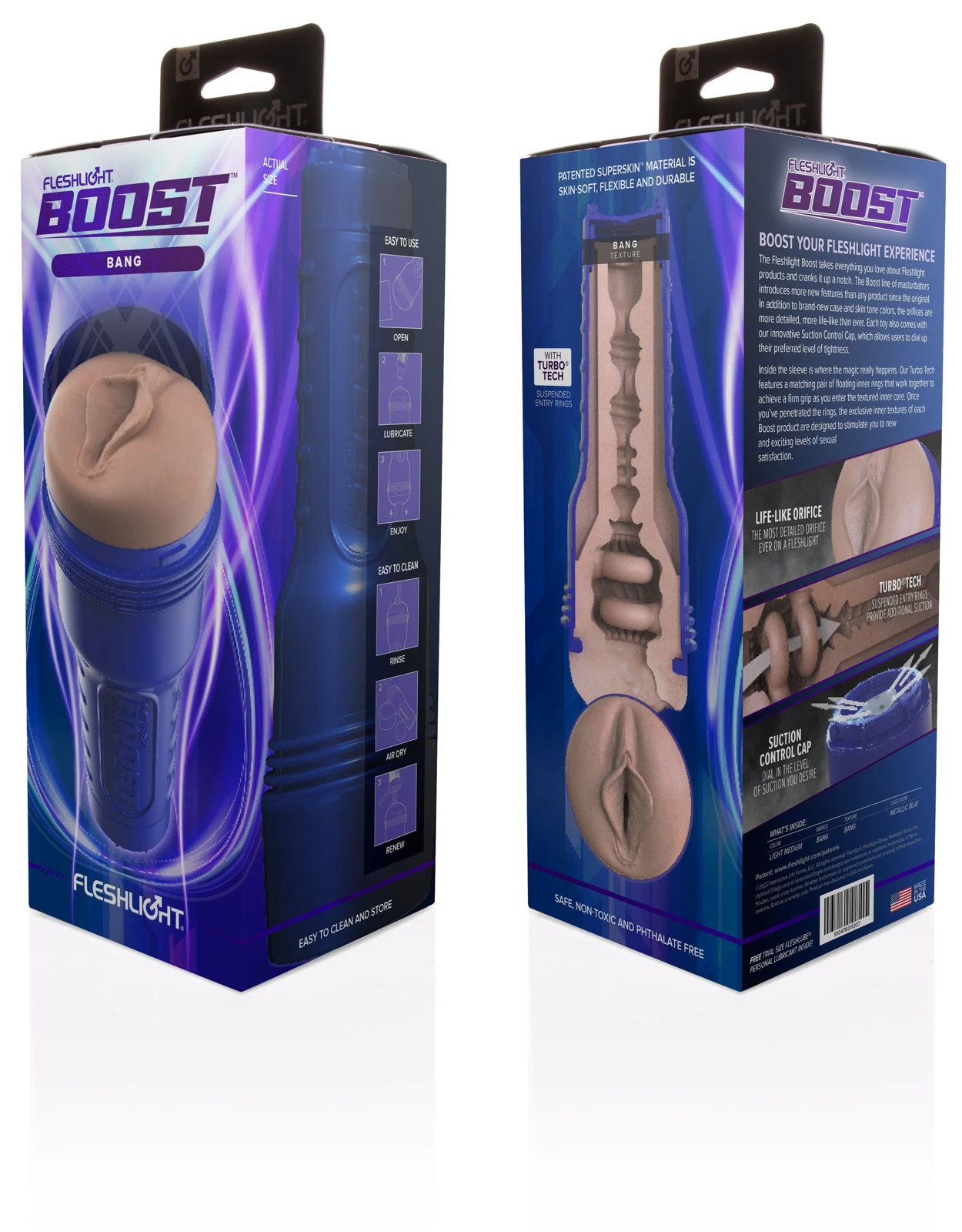 Fleshlight Boost Bang Light Medium künstliche Vagina mit realistischer Öffnung