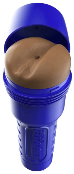 Fleshlight Boost Blast Masturbator in Braun und Blau mit diskretem Case