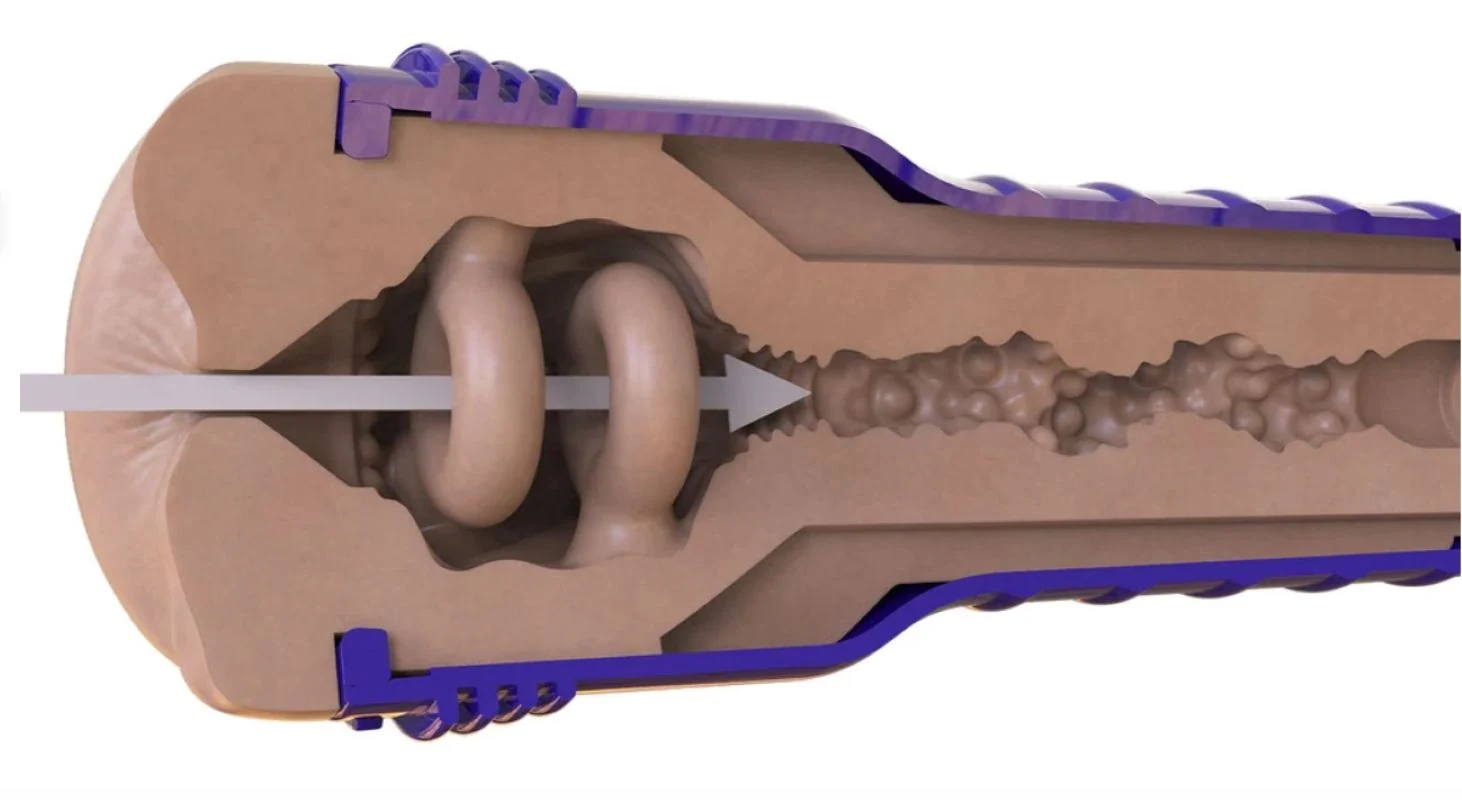 Boost Blast Hülse mit Noppen und Ripples für Penis-Stimulation