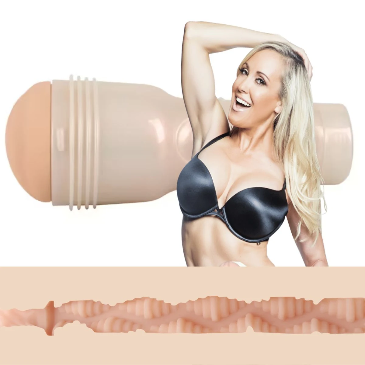 Fleshlight Brandi Love Heartthrob Masturbator mit beige Vaginalöffnung