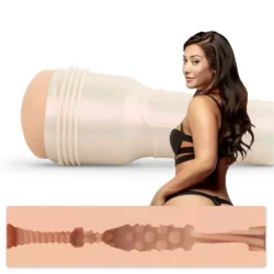 Fleshlight Eva Lovia Spice Masturbator mit diskretem Case und realistischer Anus-Öffnung