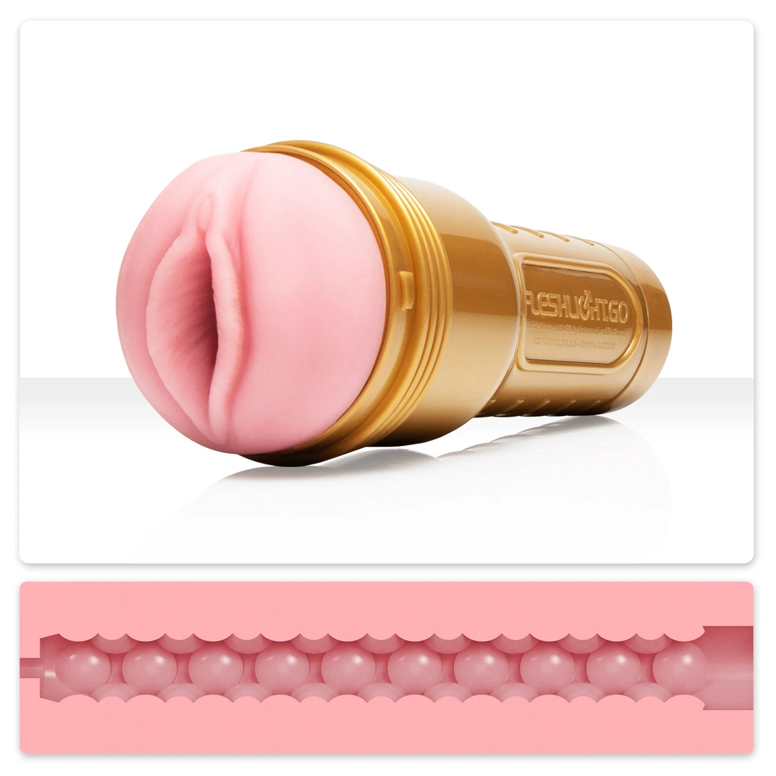 Fleshlight GO Pink Lady Stamina Training Unit Masturbator mit diskretem Case