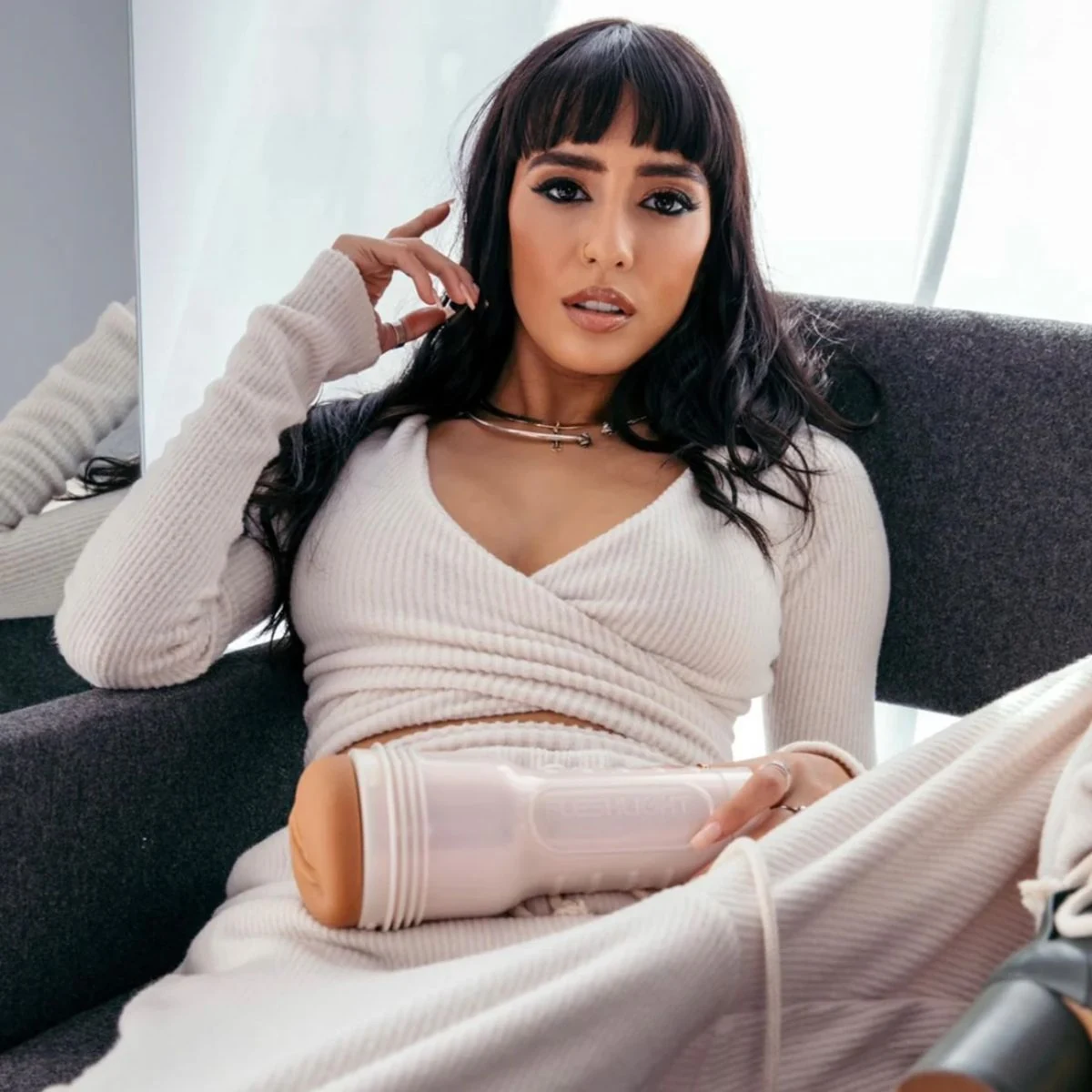 Fleshlight Girls Janice Griffith Eden mit beiger Hülle und Ripples-Struktur