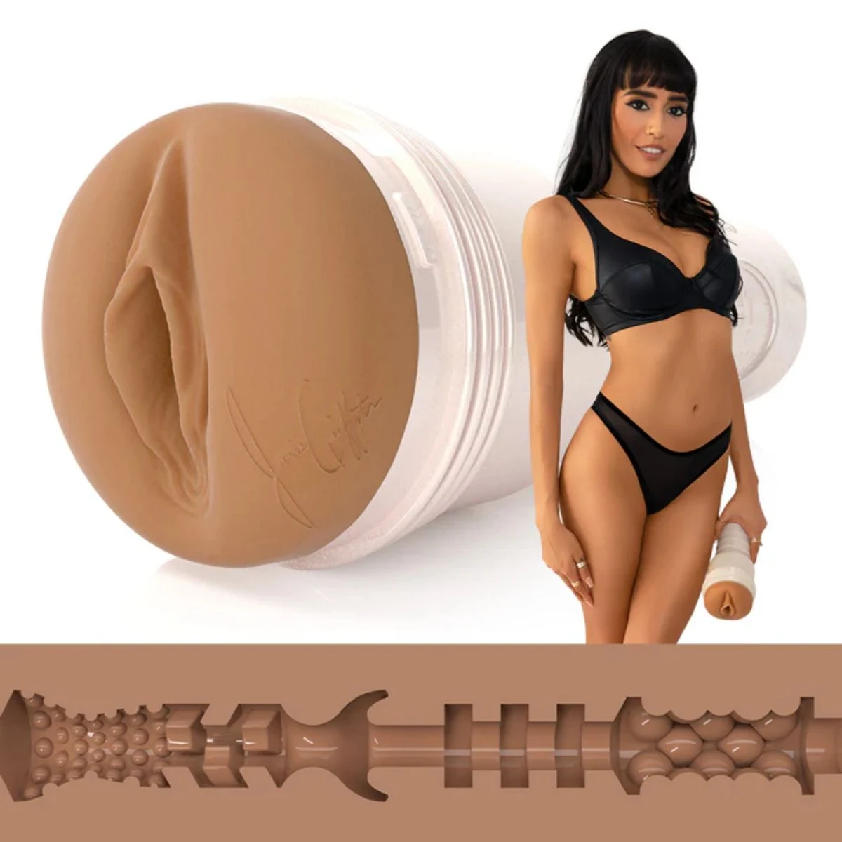 Beiger Fleshlight Girls Masturbator mit Vagina-Nachbildung von Janice Griffith
