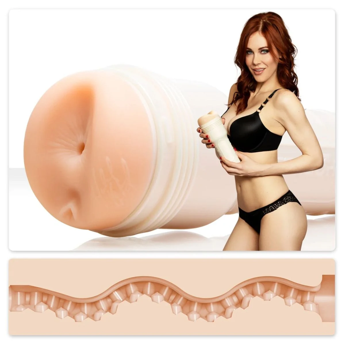 Tight Chicks Masturbator mit strukturiertem Innenkanal aus Noppen und Ripples