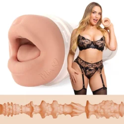 Fleshlight Mia Malkova Headshot Masturbator in Beige aus der Fleshlight Girls Kollektion