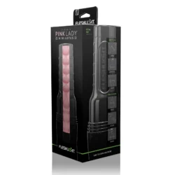 Fleshlight Pink Lady Mini Lotus Masturbator mit rosa Sleeve und robustem Gehäuse