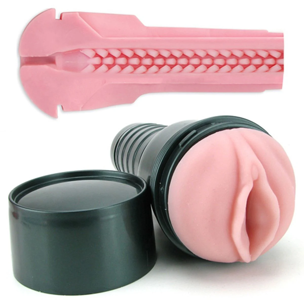 Pink Lady Touch Fleshlight mit Case und Real Feel SuperSkin Insert