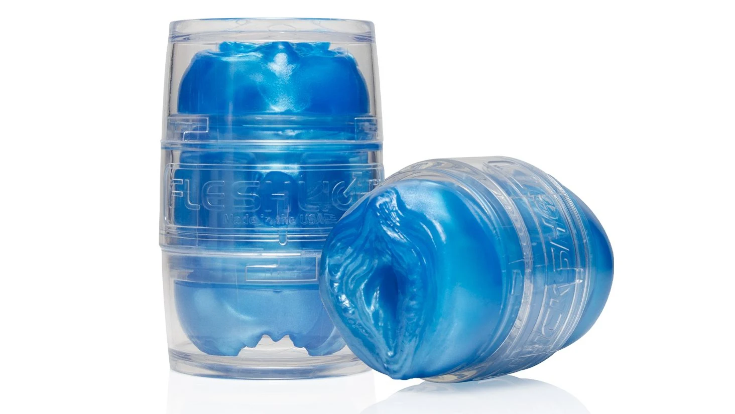 Blauer Quickshot Alien von Fleshlight mit vaginaler und analer Öffnung
