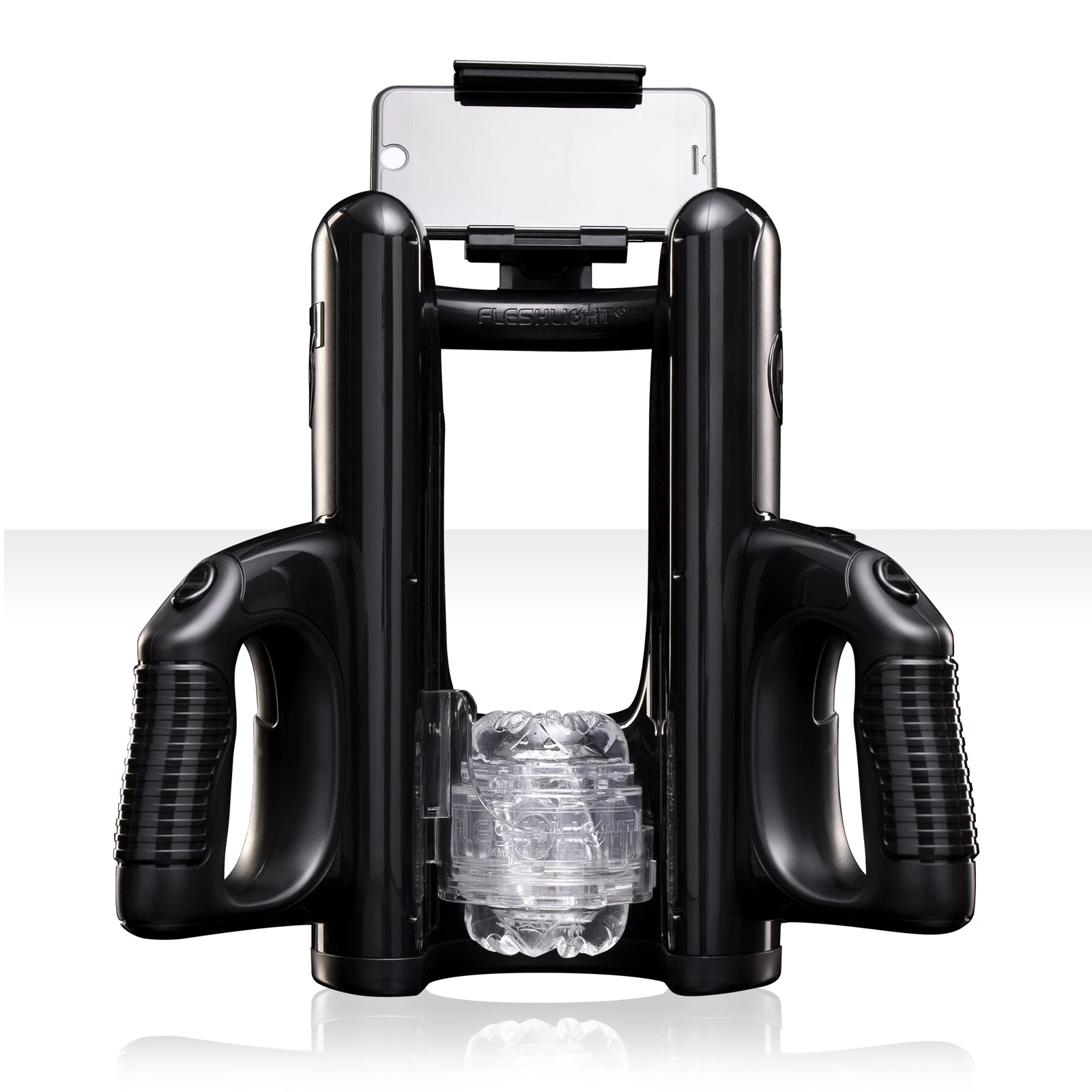 Fleshlight Quickshot Launch Black automatisiertes Gerät für Quickshot Toys in Schwarz