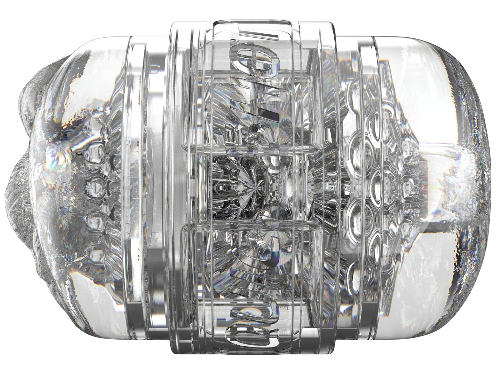 Transparenter Fleshlight Quickshot Stoya mit vaginaler und analer Öffnung