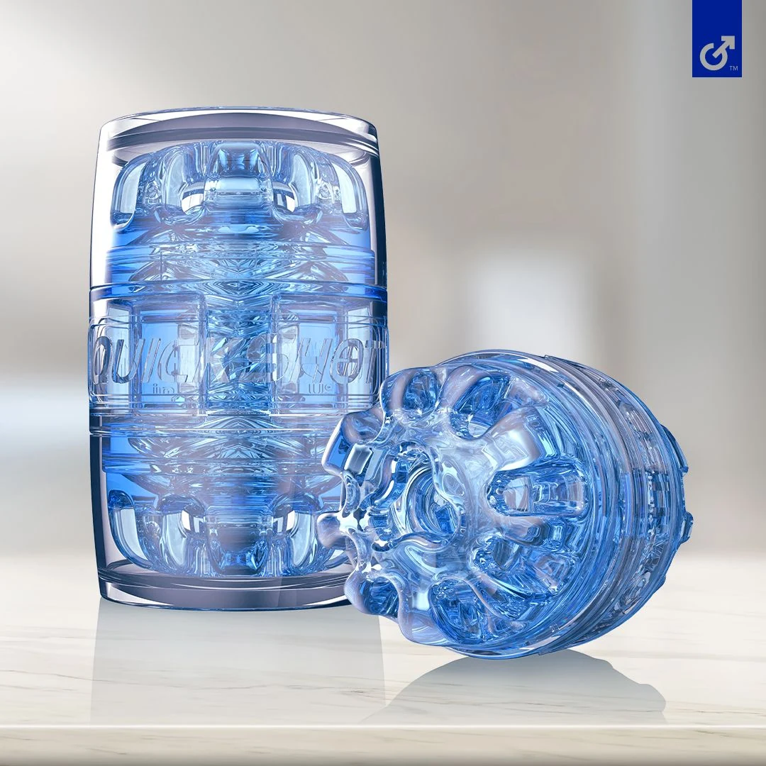Fleshlight Masturbator Quickshot Turbo Blau mit Noppenstruktur