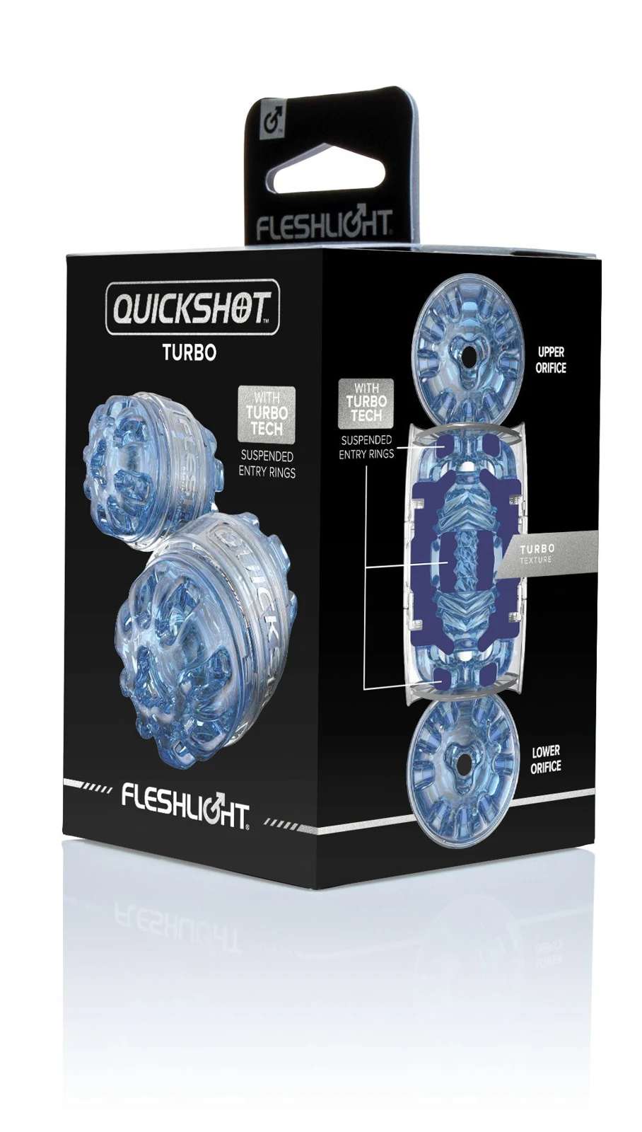 Kompakter Fleshlight Quickshot Turbo Blau für unterwegs
