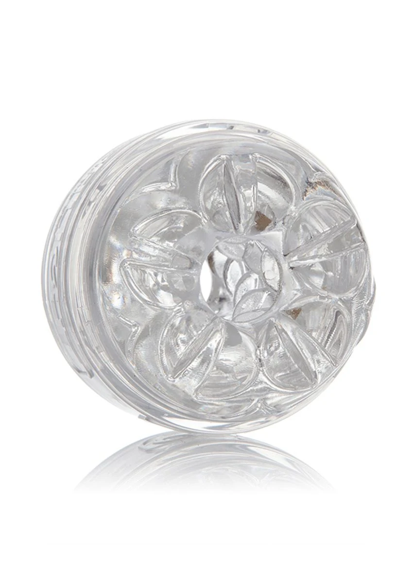 Fleshlight Quickshot Vantage transparent mit neutraler Öffnung und strukturierter Innenseite
