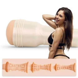 Fleshlight Riley Reid Euphoria Masturbator mit realistischer Öffnung und beigem Einsatz