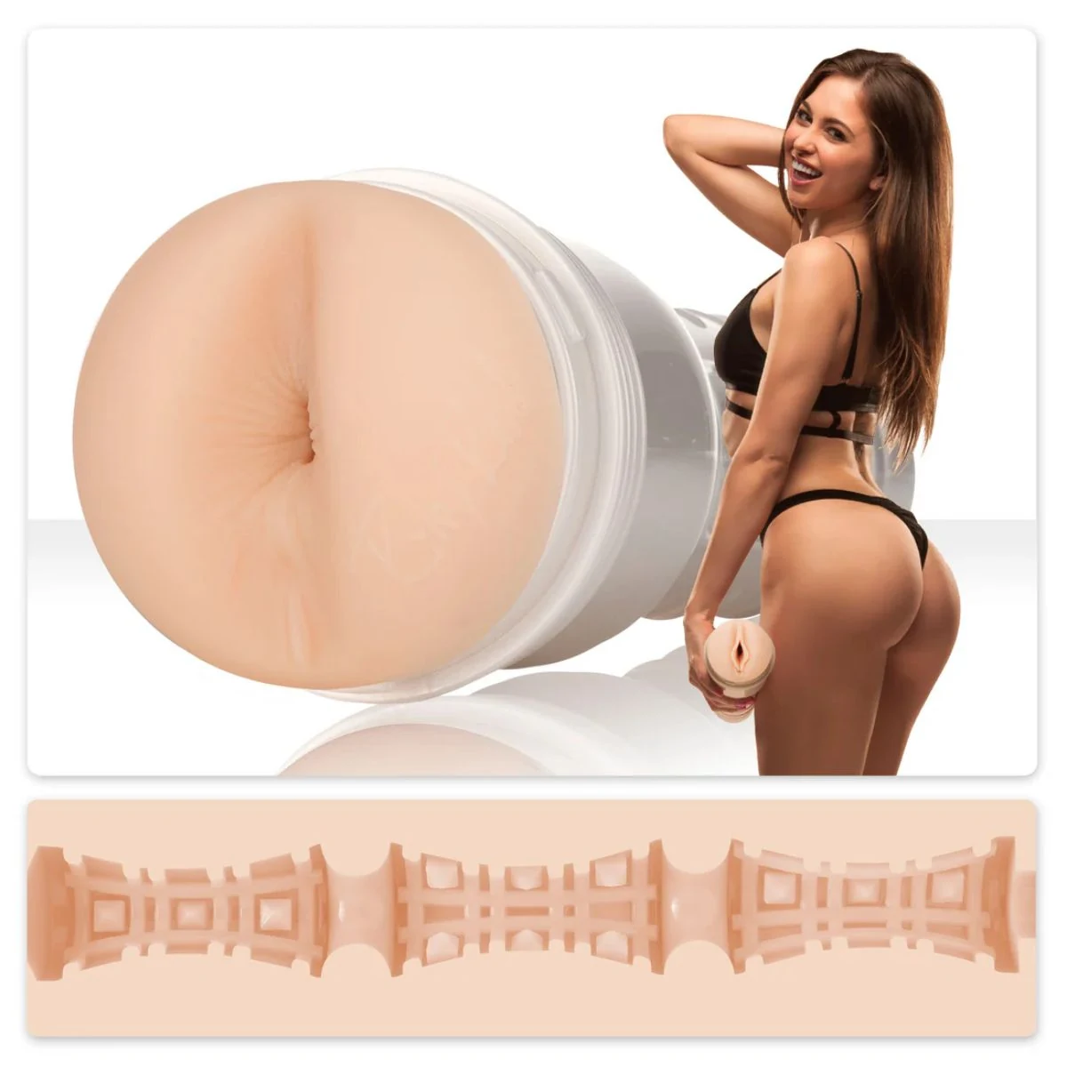 Wasserfester Fleshlight Riley Reid Euphoria Masturbator für wasserbasiertes Gleitgel