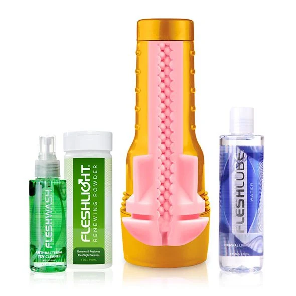 Value Pack Zubehör mit FleshWash, Fleshlube, Pflegepuder und Duschhalterung