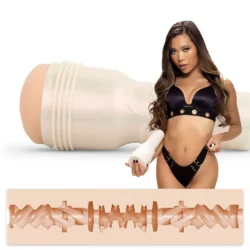 Fleshlight Vina Sky Exótica Masturbator mit beigem SuperSkin-Lustkanal und Kunststoffgehäuse