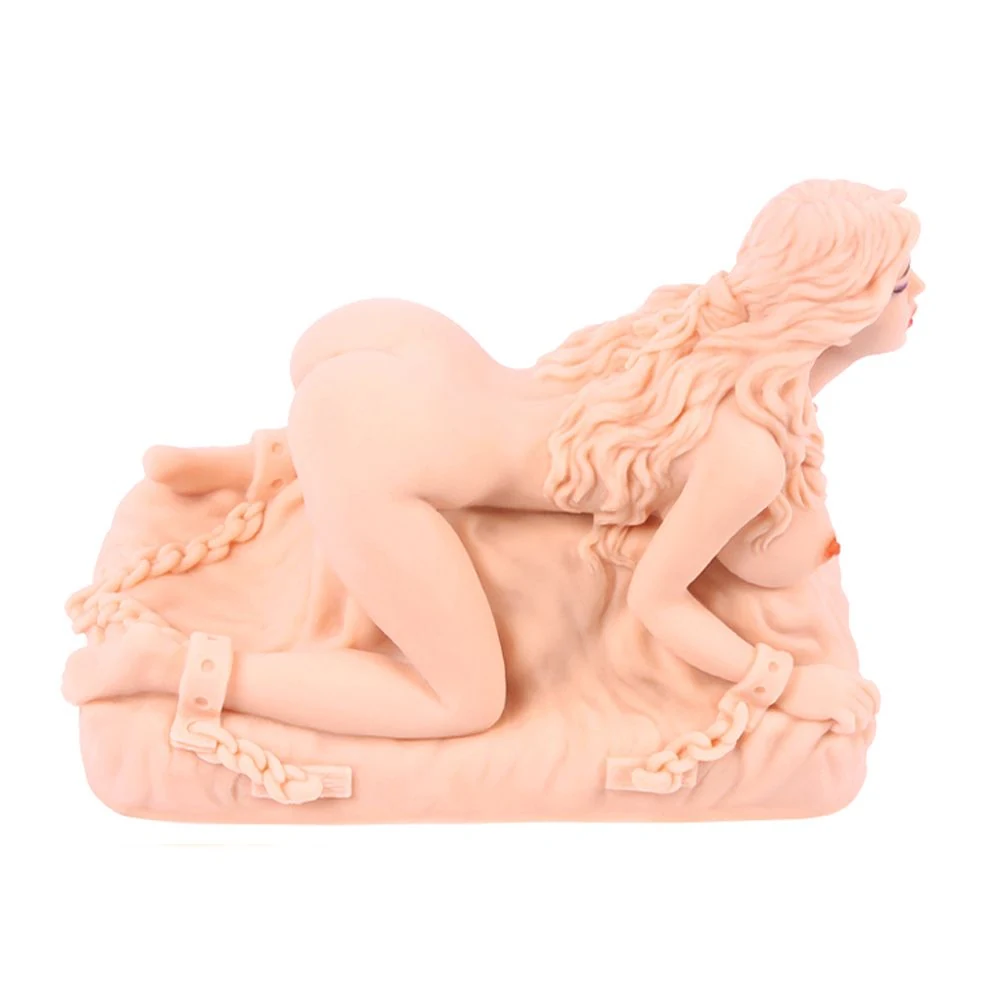 Isabel Masturbator mit flacher Basis und realistischem Design